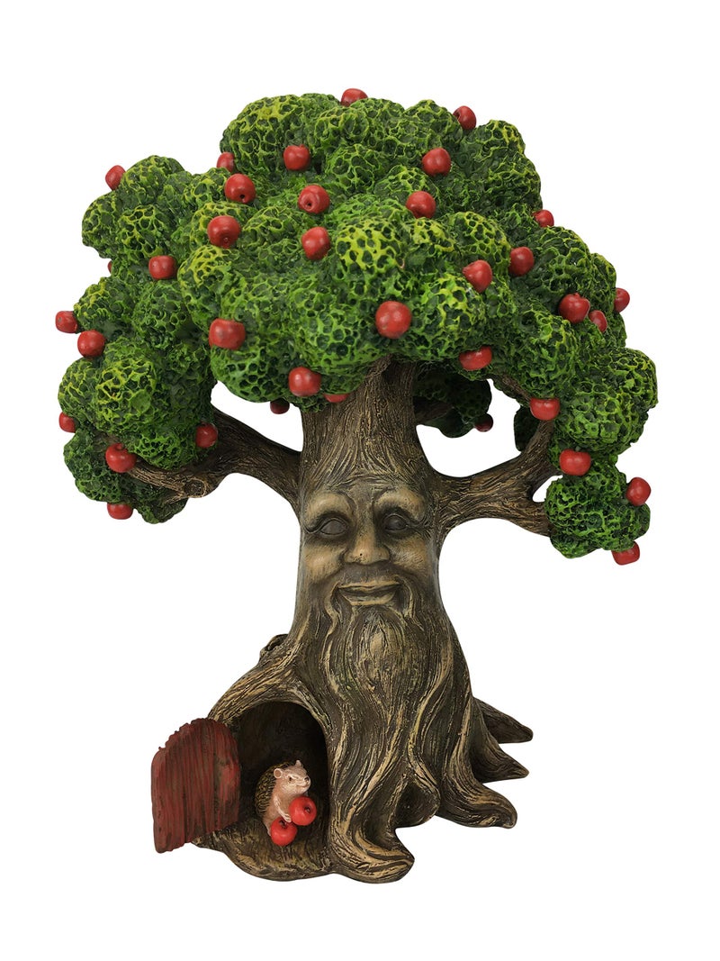 GlitZGlam Fairy Garden Miniature Tree Harry The Hedgehogâ€™s Apple Tree (9.25 Inch Tall) for The Garden Fairies and Lawn Gnomes Part of The Beautiful Azarian Collection. A Fairy Garden Accessory - Image 1